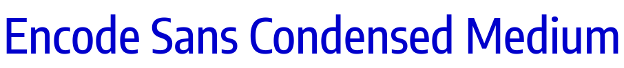 Encode Sans Condensed Medium шрифт
